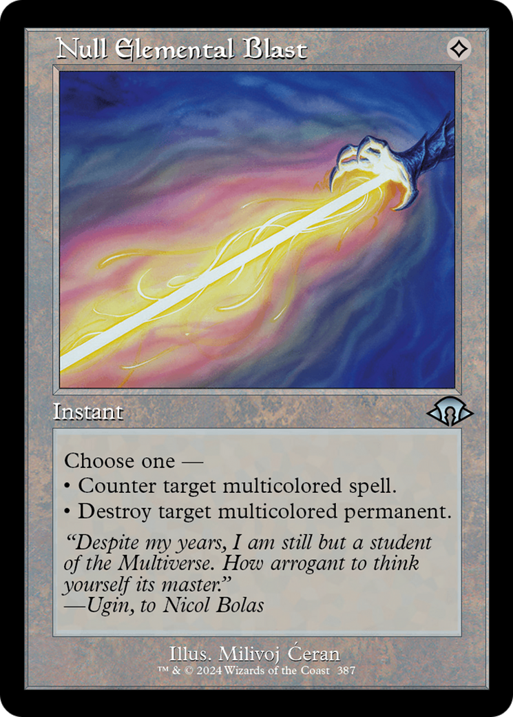 Null Elemental Blast (Retro) [Modern Horizons 3] | Galaxy Games LLC