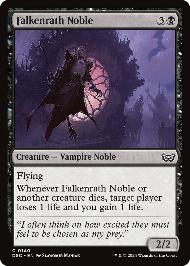 Falkenrath Noble [Duskmourn: House of Horror Commander] | Galaxy Games LLC