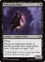 Falkenrath Noble [Duskmourn: House of Horror Commander] | Galaxy Games LLC