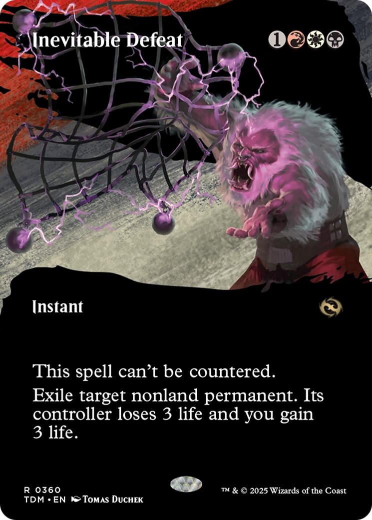 Inevitable Defeat (Borderless) [Tarkir: Dragonstorm] | Galaxy Games LLC