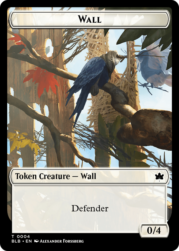 Wall Token [Bloomburrow Tokens] | Galaxy Games LLC