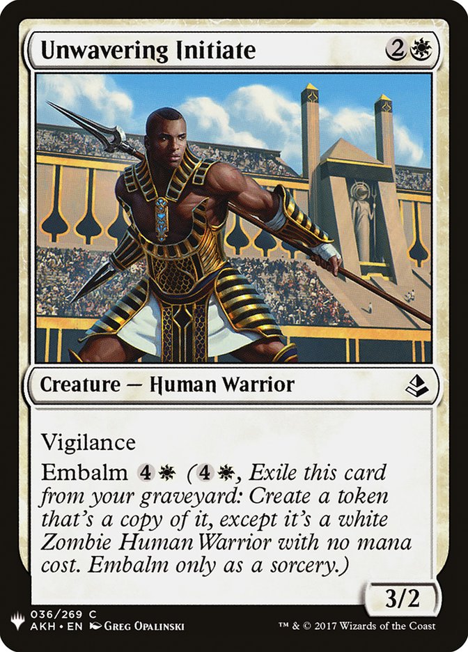 Unwavering Initiate [Mystery Booster] | Galaxy Games LLC