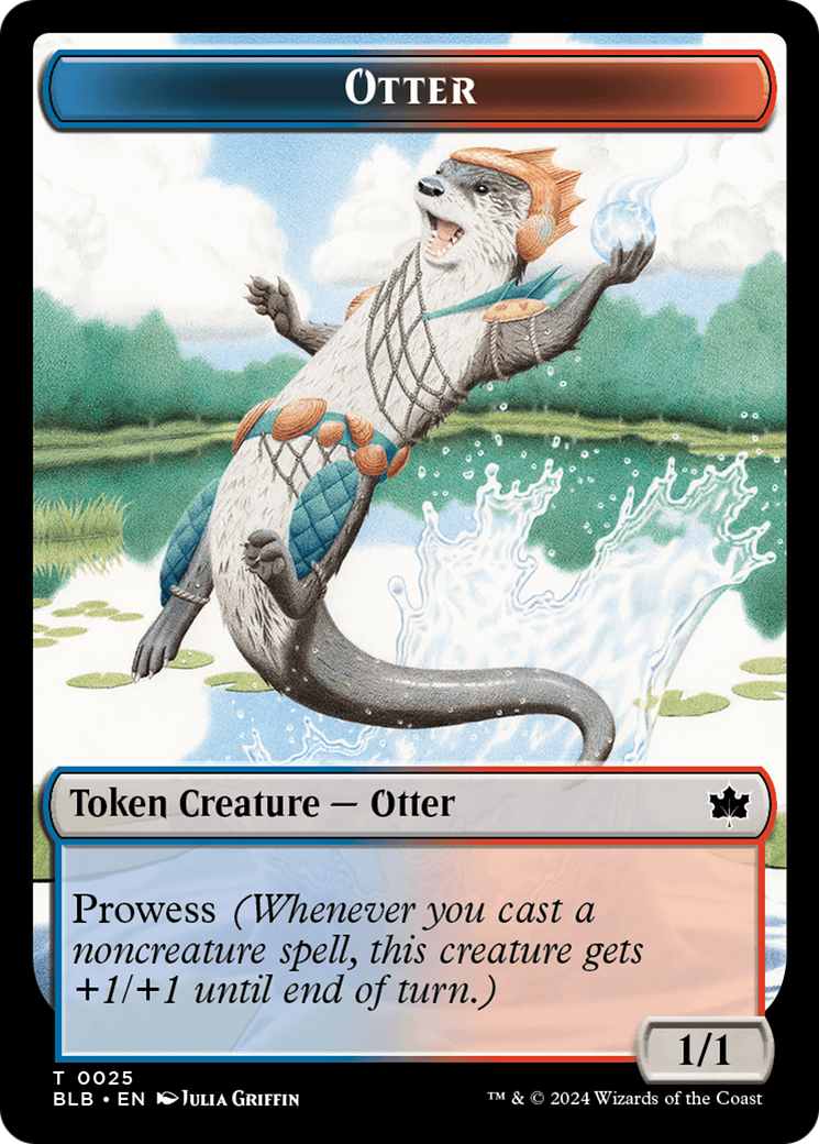 Otter // Copy Double-Sided Token [Bloomburrow Tokens] | Galaxy Games LLC