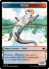 Otter // Thornplate Intimidator Double-Sided Token [Bloomburrow Tokens] | Galaxy Games LLC