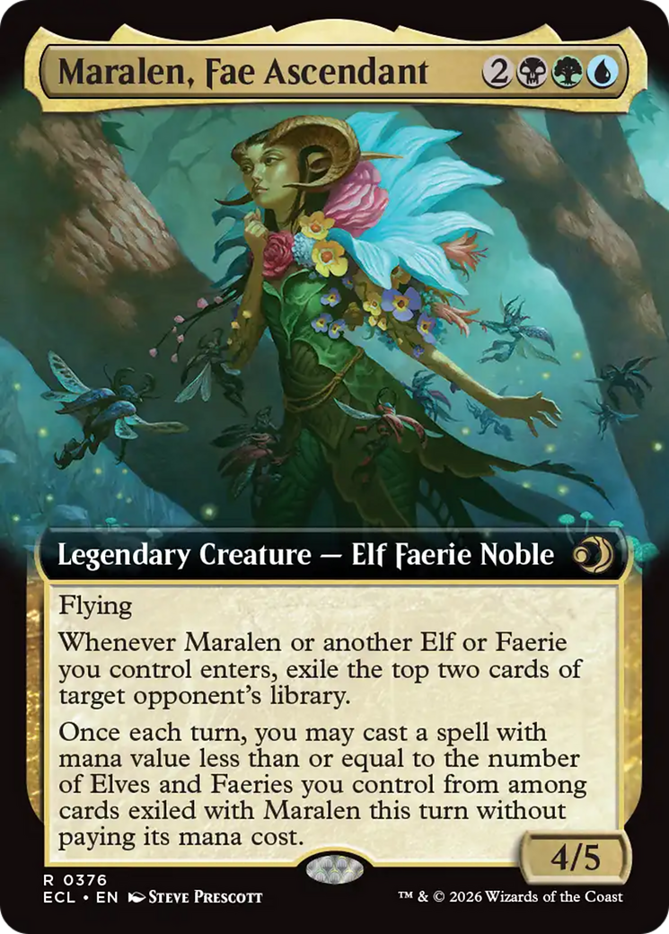 Maralen, Fae Ascendant (Extended Art) [Lorwyn Eclipsed] | Galaxy Games LLC