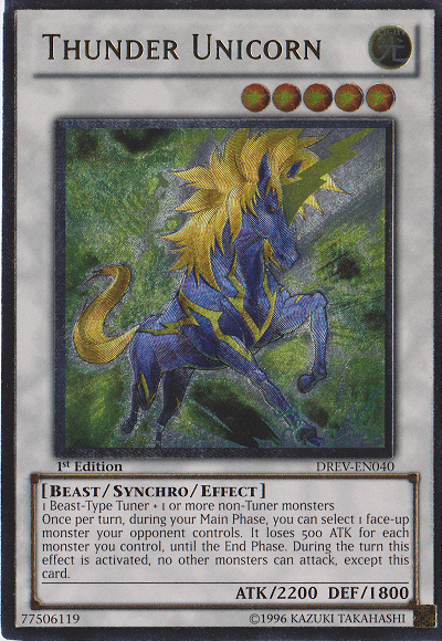 Thunder Unicorn [DREV-EN040] Ultimate Rare | Galaxy Games LLC