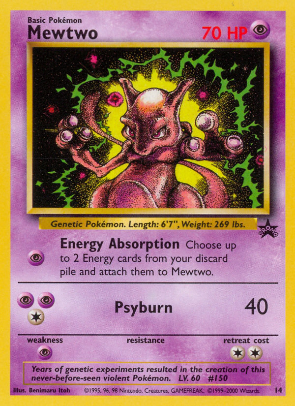 Mewtwo (14) [Wizards of the Coast: Black Star Promos] | Galaxy Games LLC