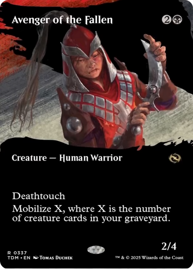 Avenger of the Fallen (Borderless) [Tarkir: Dragonstorm] | Galaxy Games LLC