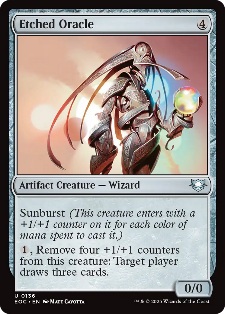 Etched Oracle [Edge of Eternities Commander] | Galaxy Games LLC
