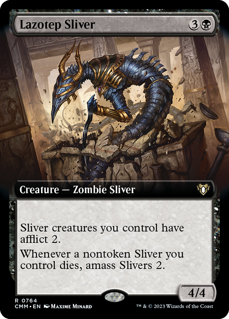 Lazotep Sliver (Extended Art) [Commander Masters] | Galaxy Games LLC