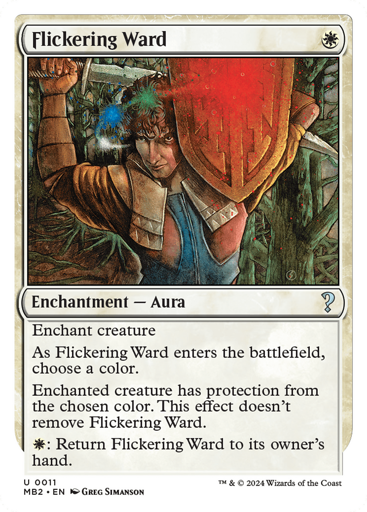 Flickering Ward (White Border) [Mystery Booster 2] | Galaxy Games LLC