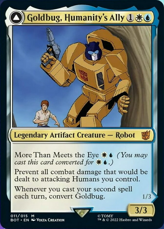 Goldbug, Humanity's Ally // Goldbug, Scrappy Scout [Transformers] | Galaxy Games LLC