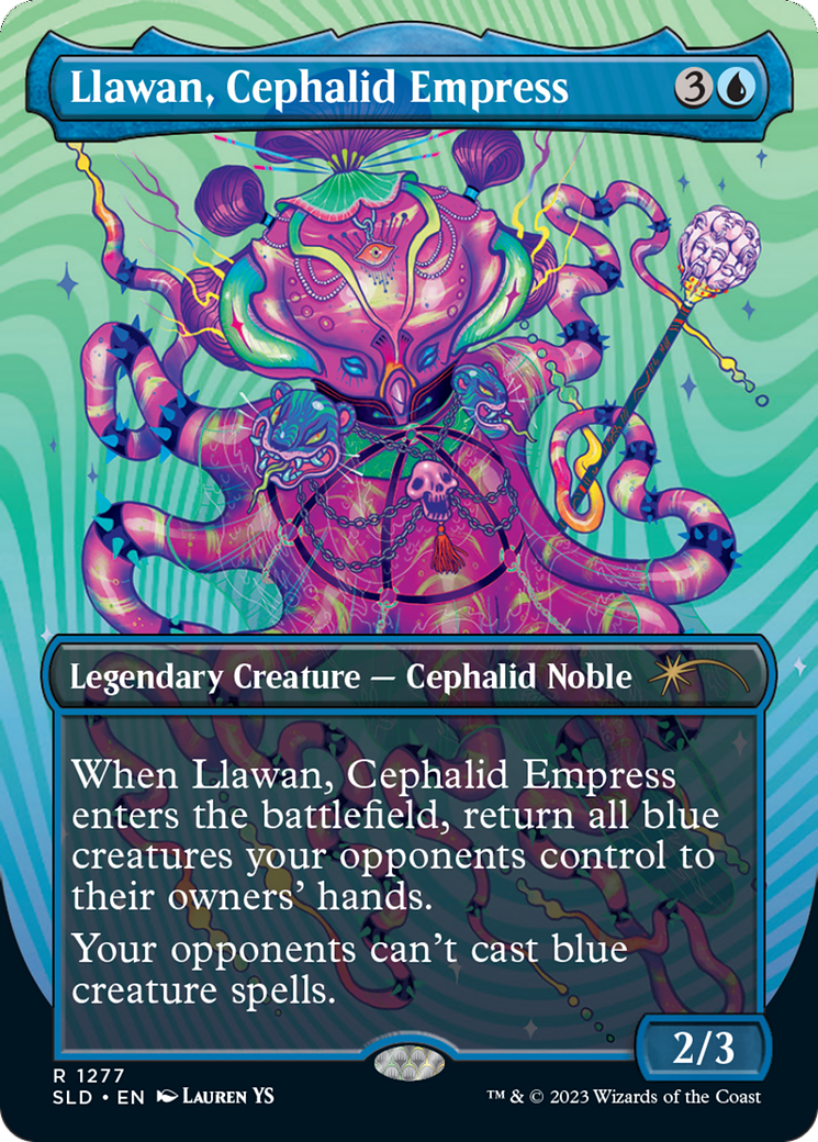 Llawan, Cephalid Empress (Borderless) [Secret Lair Drop Series] | Galaxy Games LLC