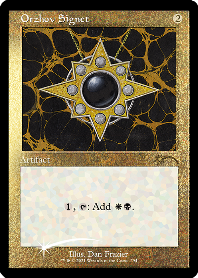 Orzhov Signet (Retro) (Foil Etched) [Secret Lair Drop Series] | Galaxy Games LLC
