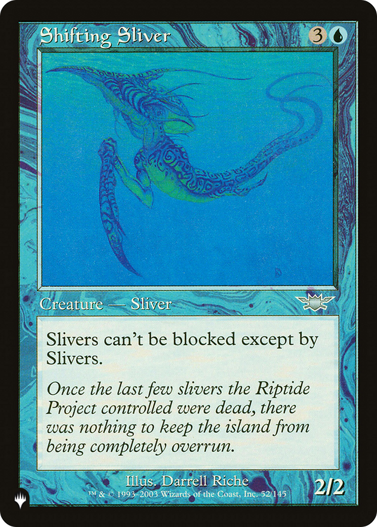 Shifting Sliver [The List] | Galaxy Games LLC