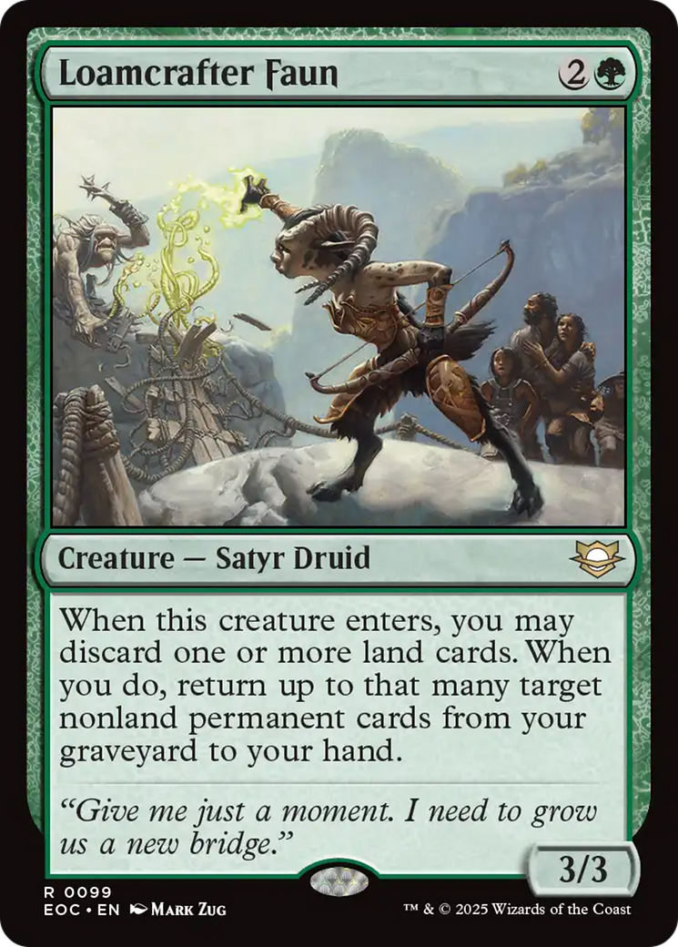 Loamcrafter Faun [Edge of Eternities Commander] | Galaxy Games LLC