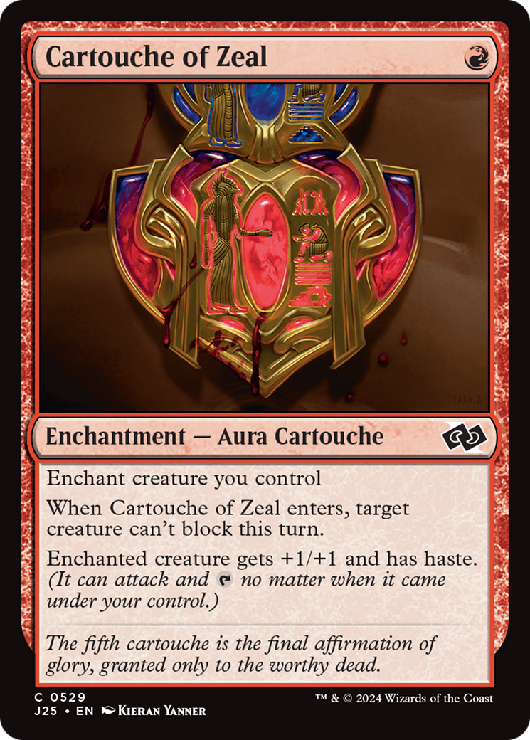 Cartouche of Zeal [Foundations Jumpstart] | Galaxy Games LLC