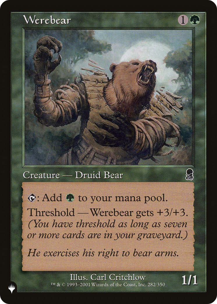 Werebear [The List] | Galaxy Games LLC