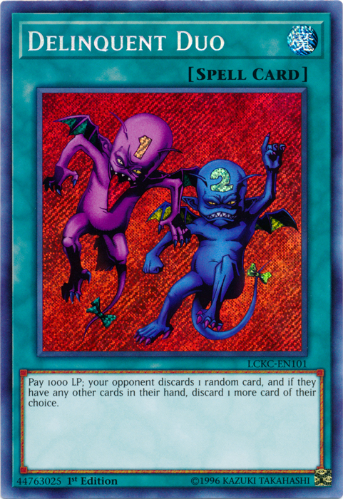 Delinquent Duo [LCKC-EN101] Secret Rare | Galaxy Games LLC