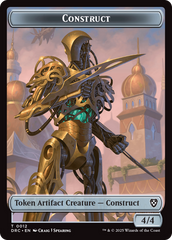 Construct // Beast (0011) Double-Sided Token [Aetherdrift Commander Tokens] | Galaxy Games LLC