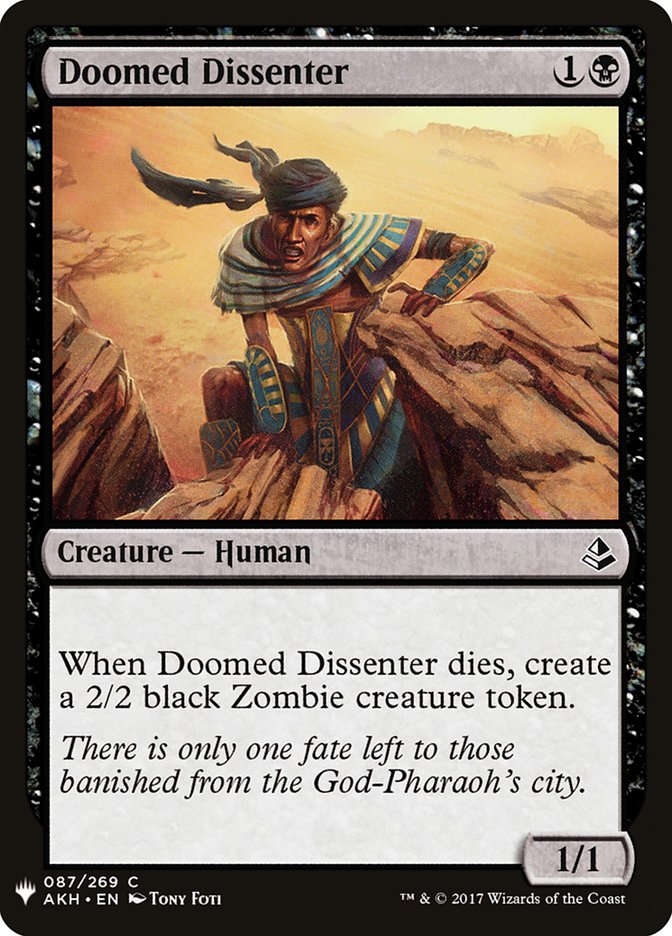 Doomed Dissenter [Mystery Booster] | Galaxy Games LLC