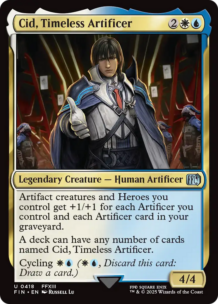 Cid, Timeless Artificer (0418) [FINAL FANTASY] | Galaxy Games LLC
