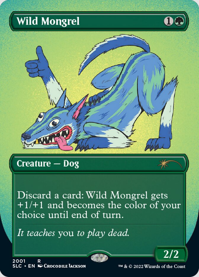 Wild Mongrel (Borderless) [Secret Lair Countdown Kit] | Galaxy Games LLC