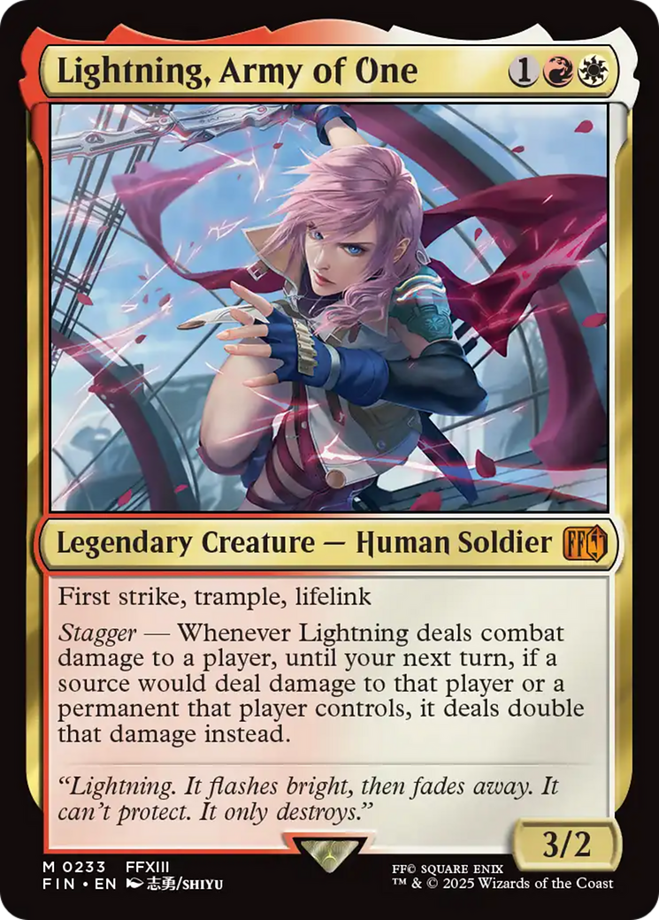 Lightning, Army of One [FINAL FANTASY] | Galaxy Games LLC