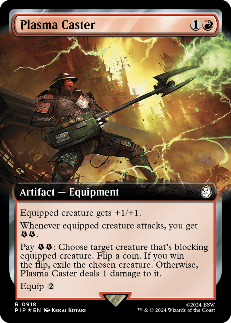 Plasma Caster (Extended Art) (Surge Foil) [Fallout] | Galaxy Games LLC