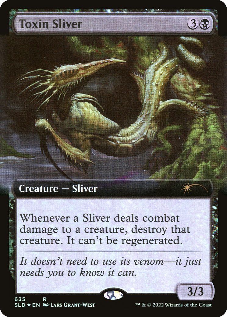 Toxin Sliver (Extended Art) [Secret Lair Drop Promos] | Galaxy Games LLC