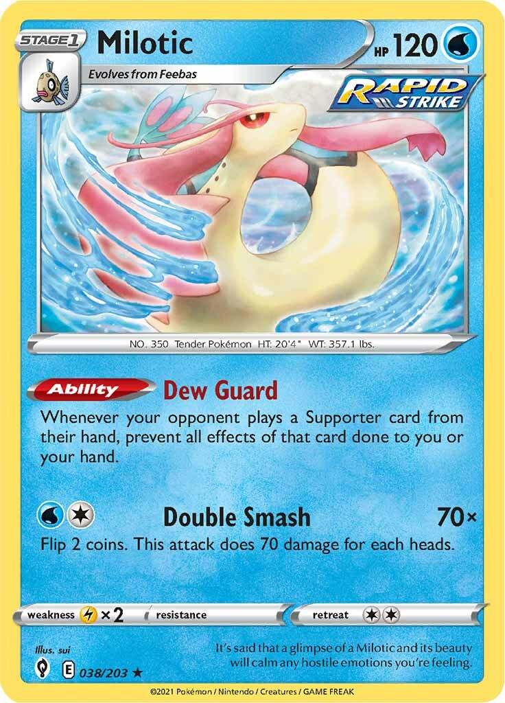 Milotic (038/203) [Sword & Shield: Evolving Skies] | Galaxy Games LLC