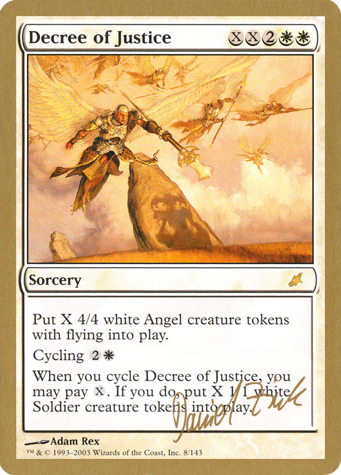 Decree of Justice (Daniel Zink) [World Championship Decks 2003] | Galaxy Games LLC