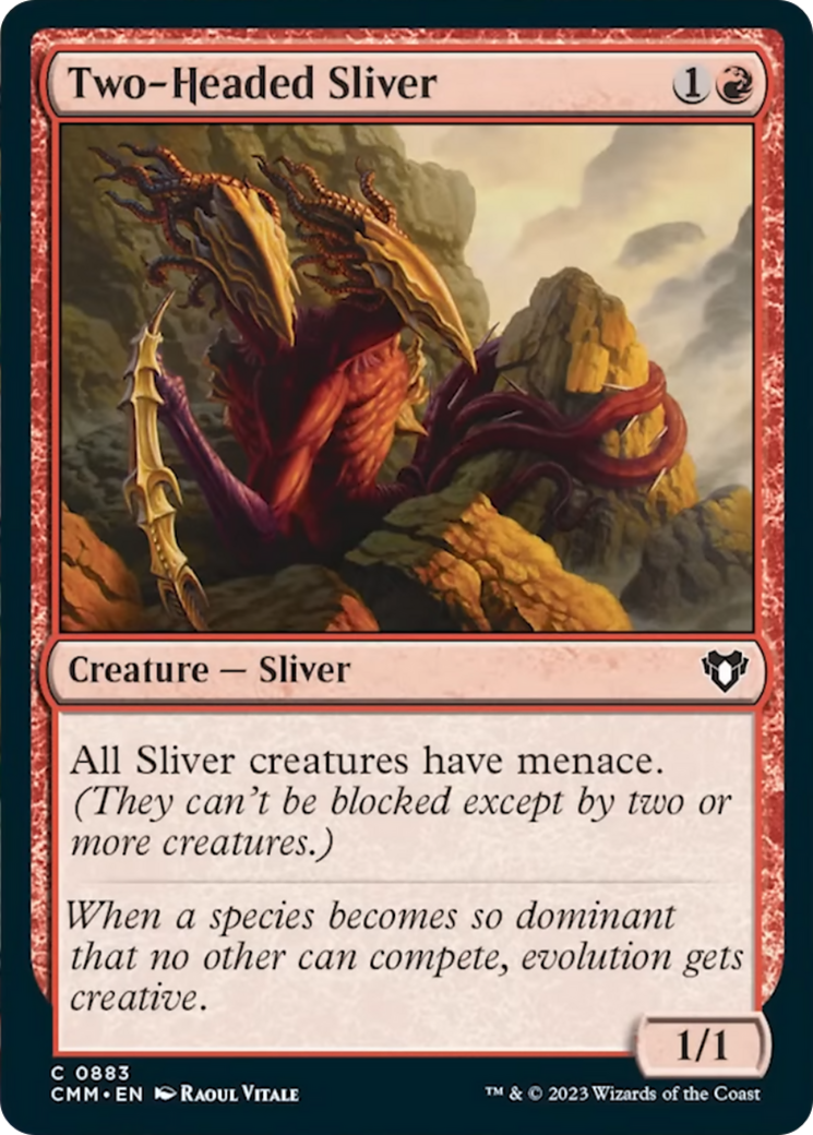 Two-Headed Sliver [Commander Masters] | Galaxy Games LLC