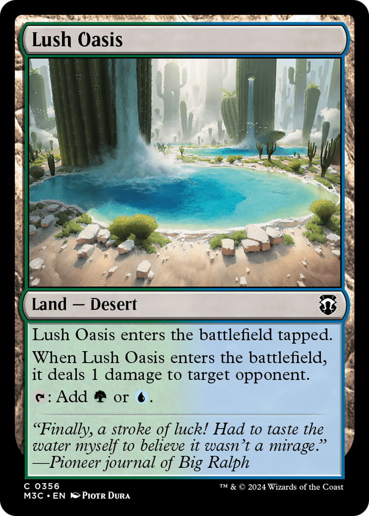 Lush Oasis (Ripple Foil) [Modern Horizons 3 Commander] | Galaxy Games LLC