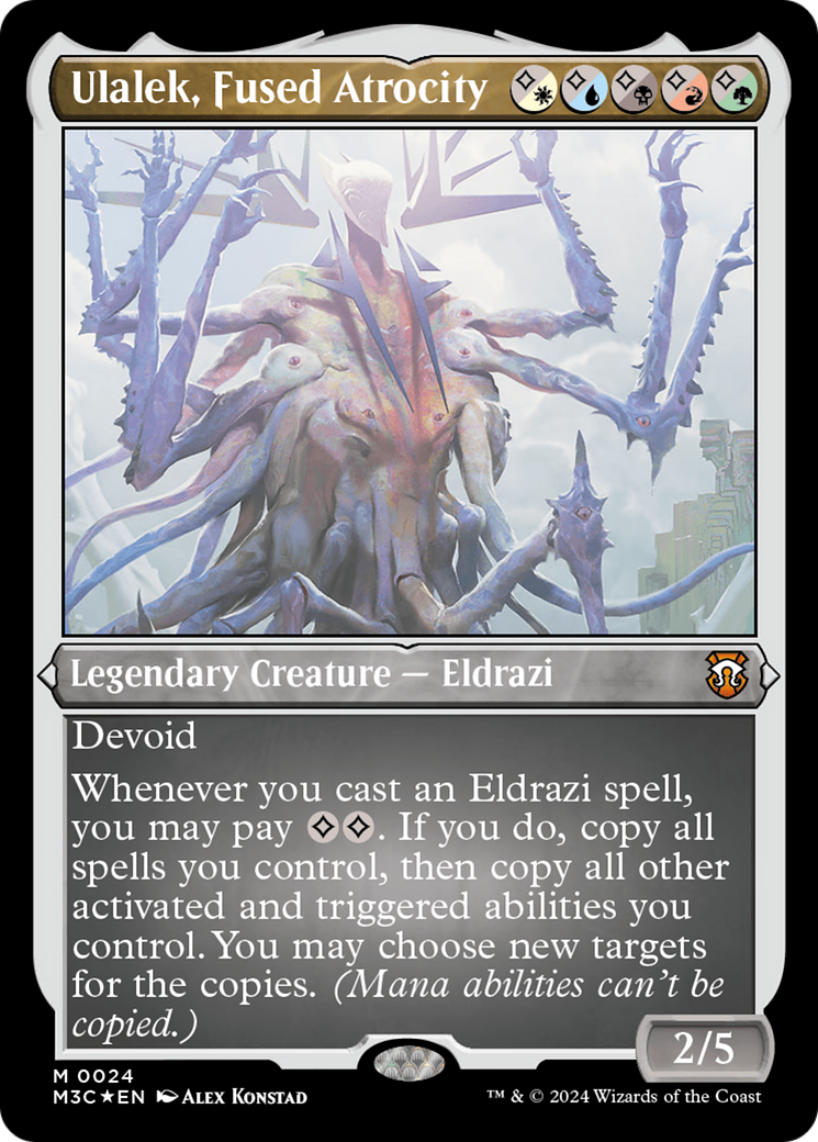 Ulalek, Fused Atrocity (Foil Etched) [Modern Horizons 3 Commander] | Galaxy Games LLC