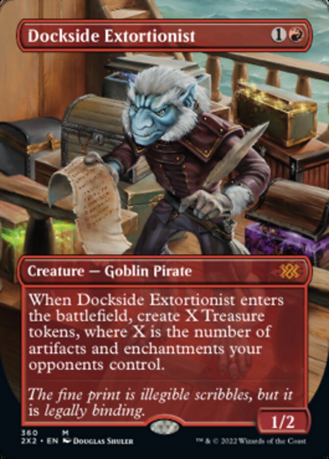 Dockside Extortionist (Borderless Alternate Art) [Double Masters 2022] | Galaxy Games LLC