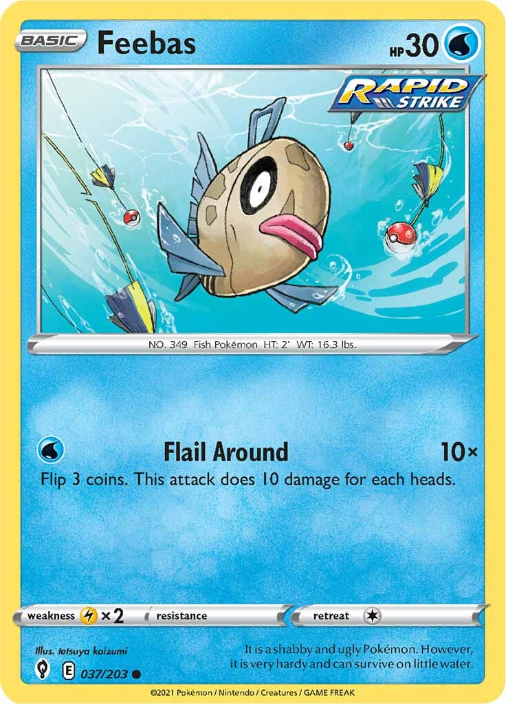 Feebas (037/203) [Sword & Shield: Evolving Skies] | Galaxy Games LLC