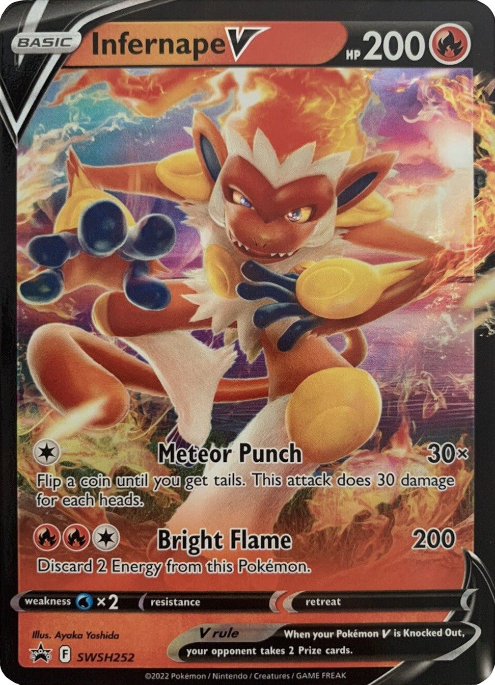 Infernape V (SWSH252) [Sword & Shield: Black Star Promos] | Galaxy Games LLC