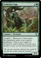 Evolution Sage [Phyrexia: All Will Be One Commander] | Galaxy Games LLC