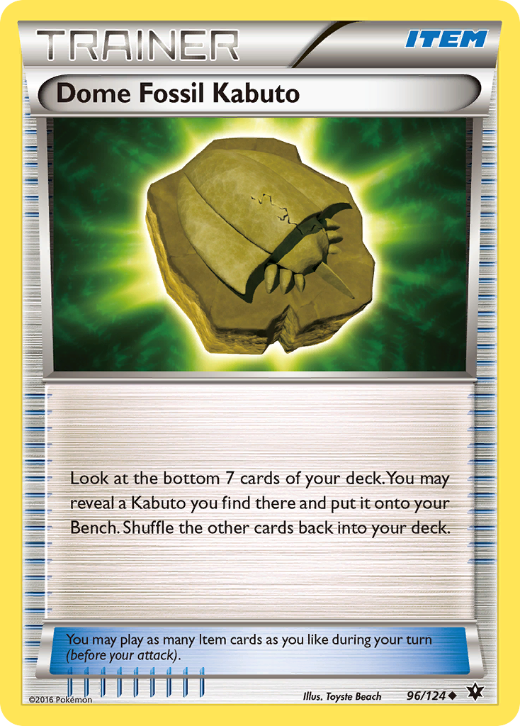 Dome Fossil Kabuto (96/124) [XY: Fates Collide] | Galaxy Games LLC