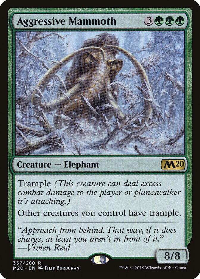 Aggressive Mammoth [Core Set 2020] | Galaxy Games LLC
