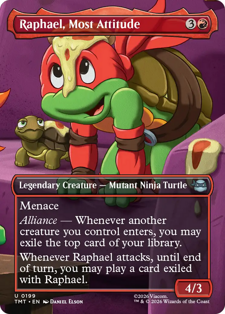Raphael, Most Attitude (Borderless) [Teenage Mutant Ninja Turtles] | Galaxy Games LLC