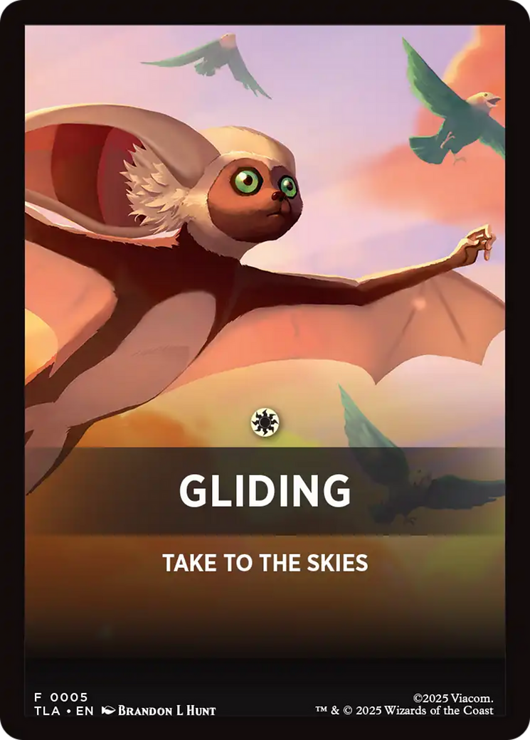 Gliding Theme Card [Avatar: The Last Airbender Tokens] | Galaxy Games LLC