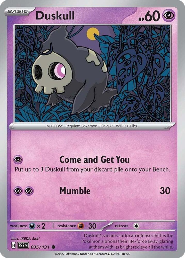 Duskull (035/131) [Scarlet & Violet: Prismatic Evolutions] | Galaxy Games LLC