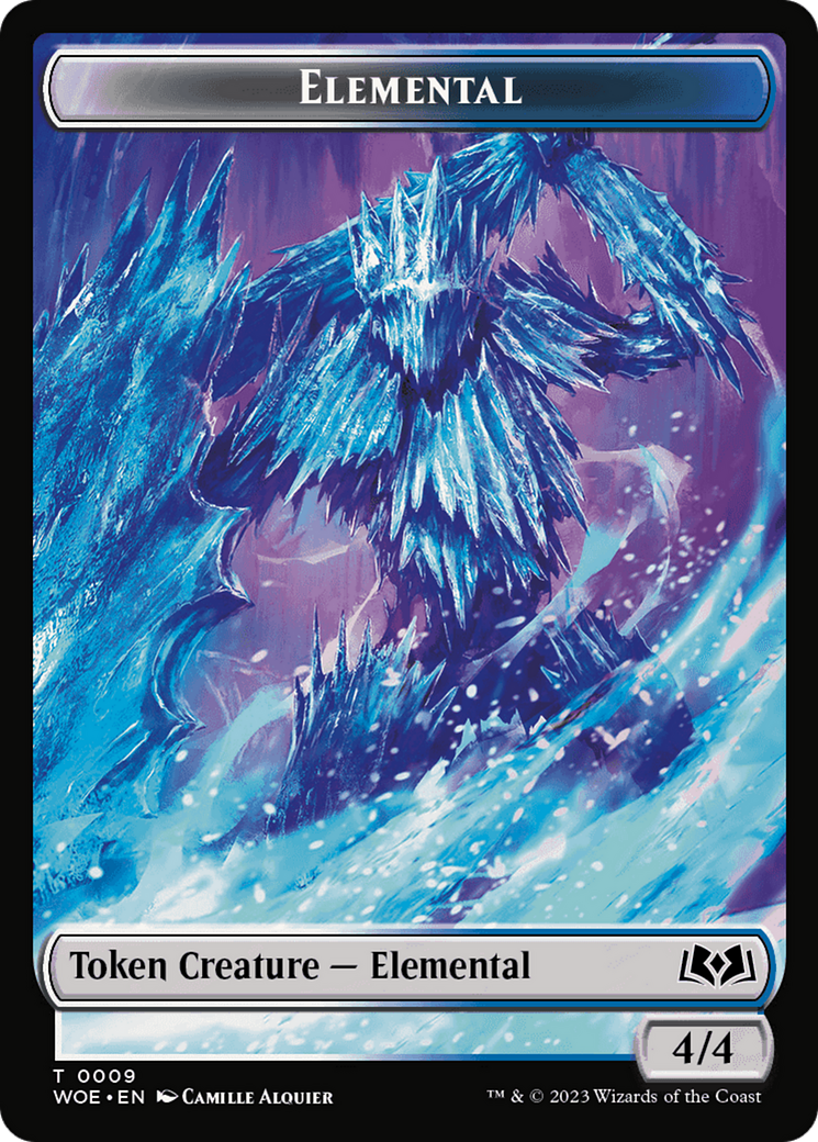 Elemental // Food (0013) Double-Sided Token [Wilds of Eldraine Tokens] | Galaxy Games LLC