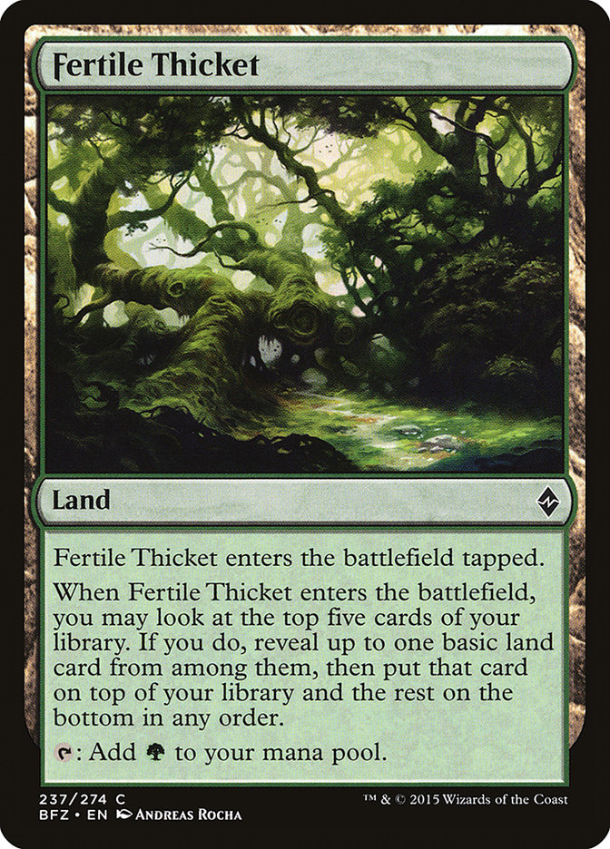 Fertile Thicket [Battle for Zendikar] | Galaxy Games LLC