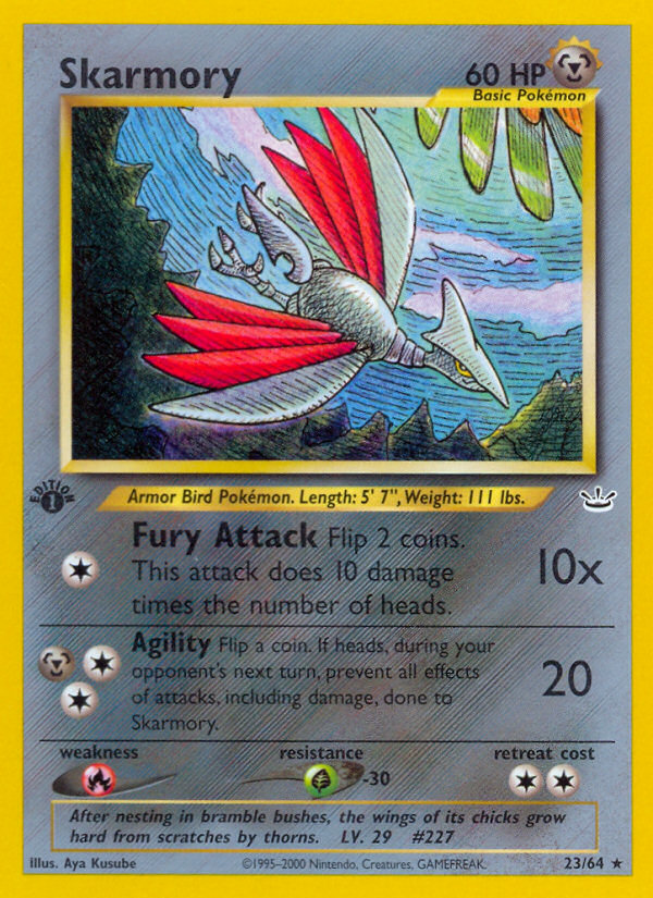 Skarmory (23/64) [Neo Revelation 1st Edition] | Galaxy Games LLC