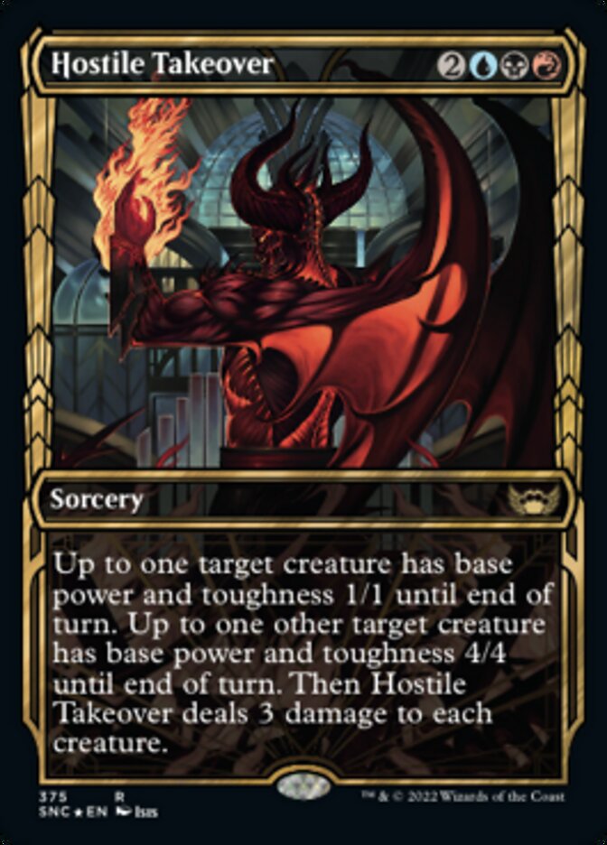 Hostile Takeover (Showcase Golden Age Gilded Foil) [Streets of New Capenna] | Galaxy Games LLC