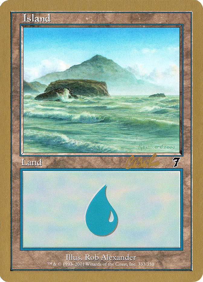 Island (cr333) (Carlos Romao) [World Championship Decks 2002] | Galaxy Games LLC