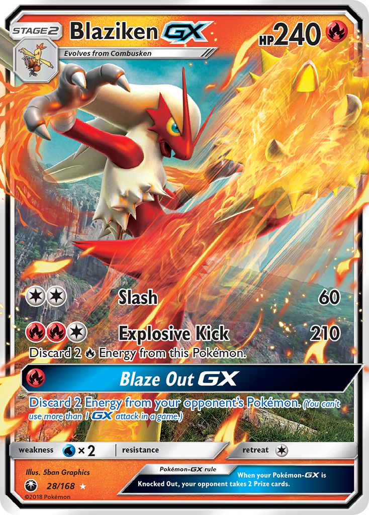 Blaziken GX (28/168) [Sun & Moon: Celestial Storm] | Galaxy Games LLC